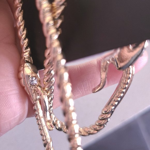 🌺 SOLD 🌺 Thalia Sodi Snake Rope Dangle Earrings - Picture 6 of 7